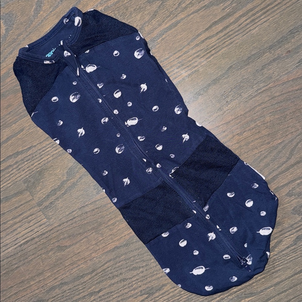 Sleepea Baby Swaddle- Blue with Planets | S